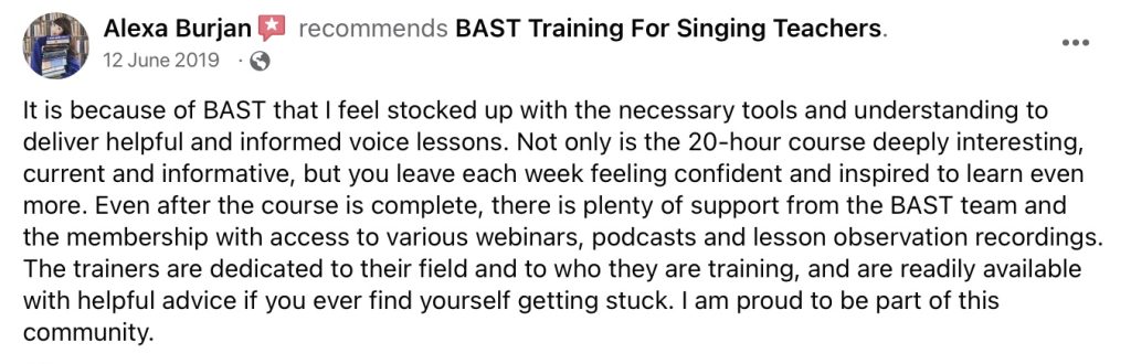 BAST Testimonial Alexa