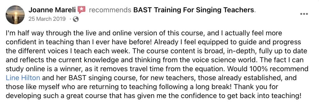 BAST Testimonial Joanne